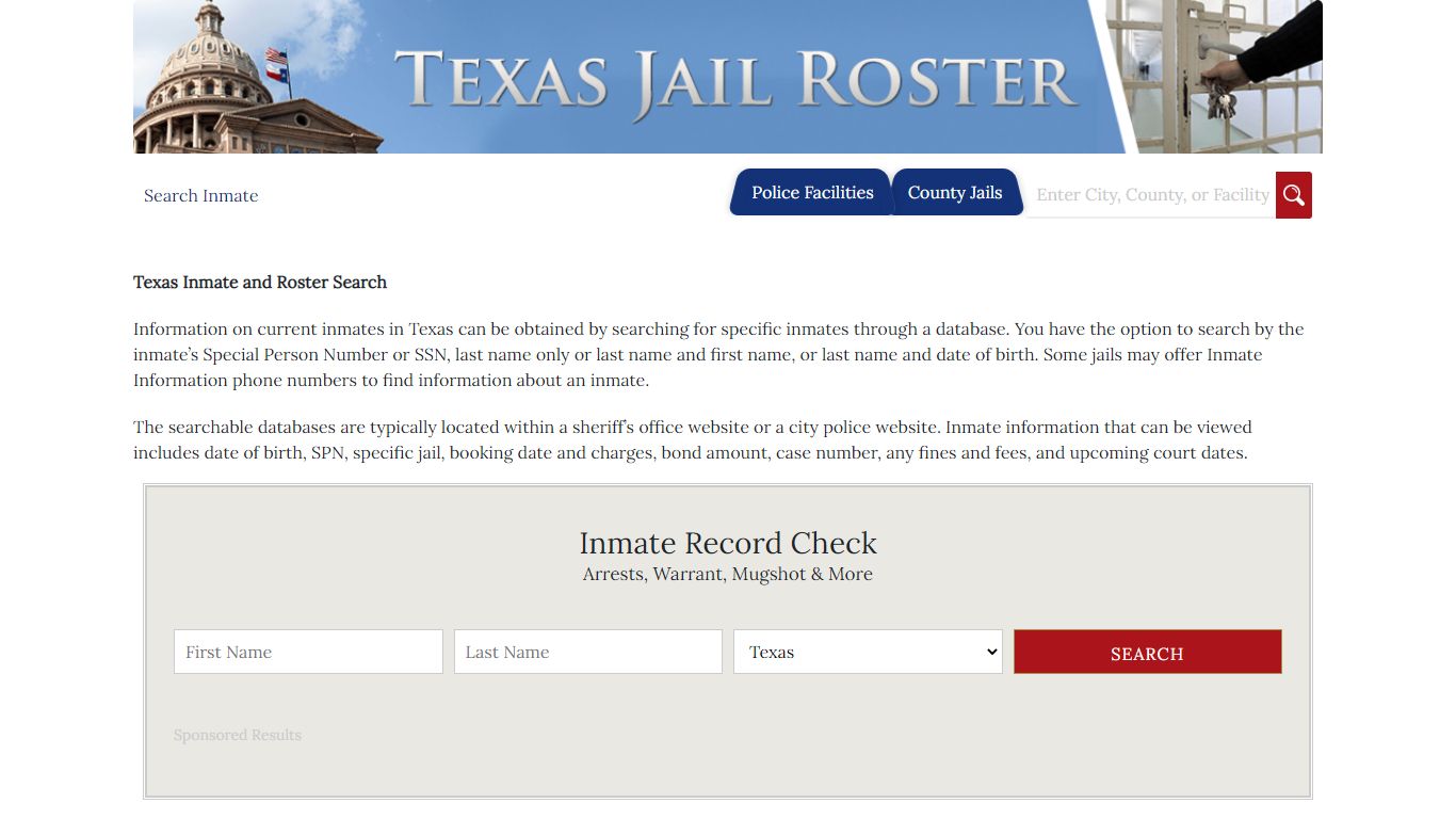 Cameron County Jail Inmates | Jail Roster Search