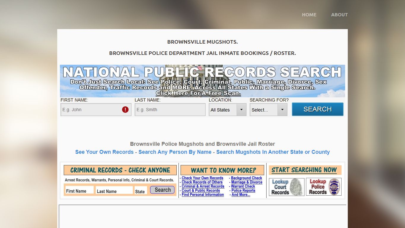 Brownsville Mugshots: TX Inmate Booking Roster and Police Jail Arrests.